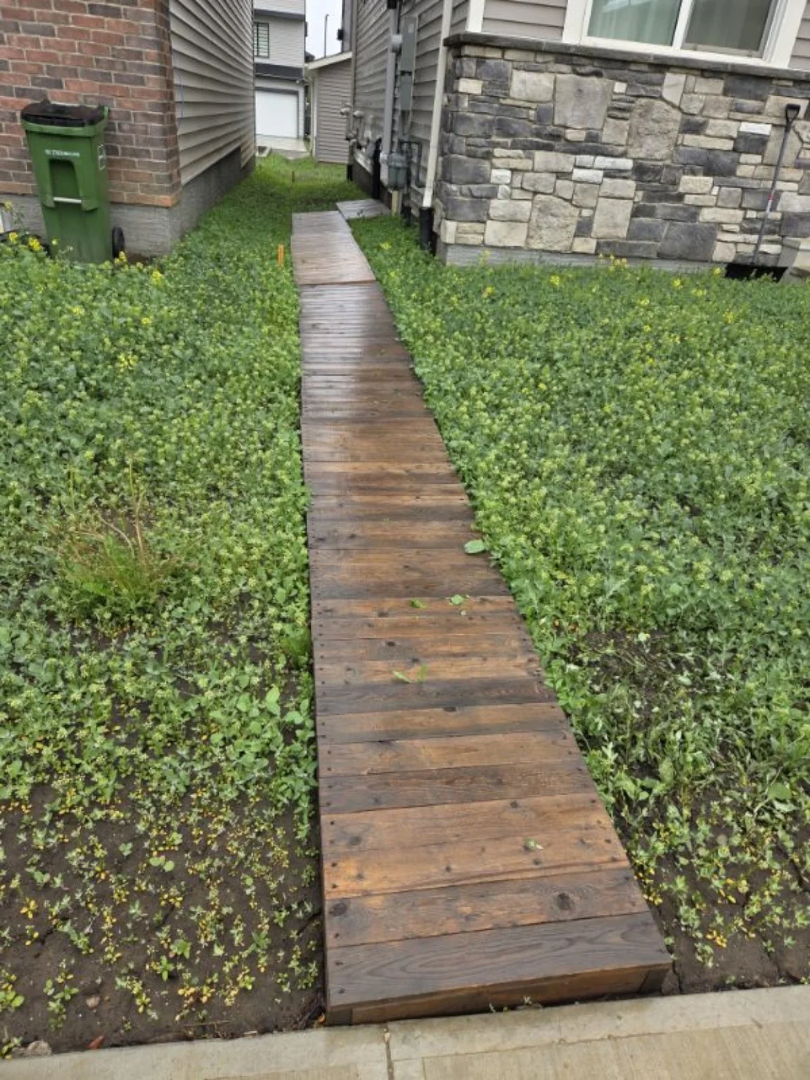 Front and side yard before landscaping
